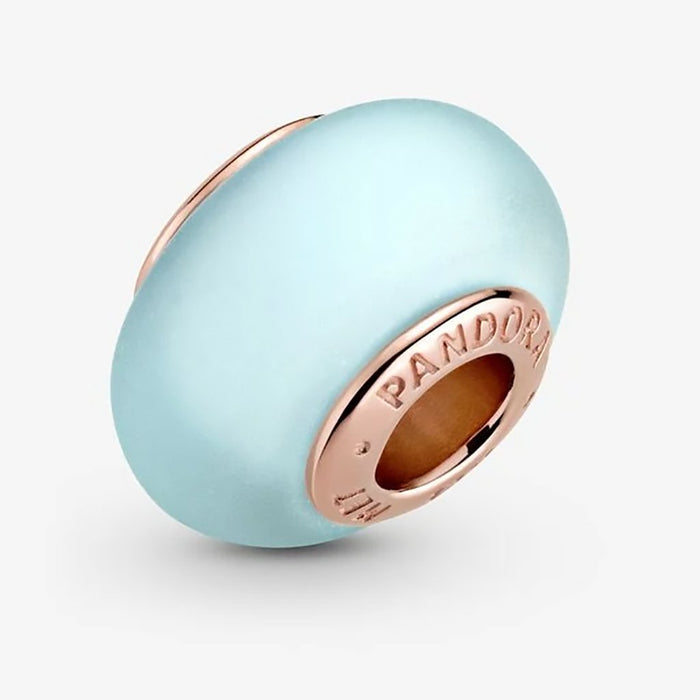 PANDORA : Matte Blue Murano Glass Charm -