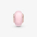 PANDORA : Matte Pink Murano Glass Charm -
