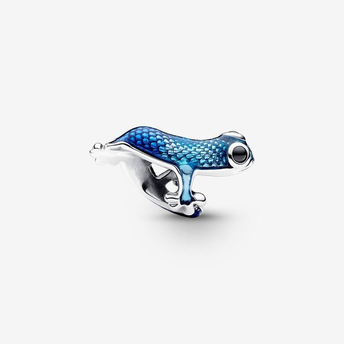 PANDORA : Metallic Blue Gecko Charm - PANDORA : Metallic Blue Gecko Charm