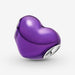 PANDORA : Metallic Purple Heart Charm -