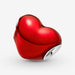 PANDORA : Metallic Red Heart Charm -