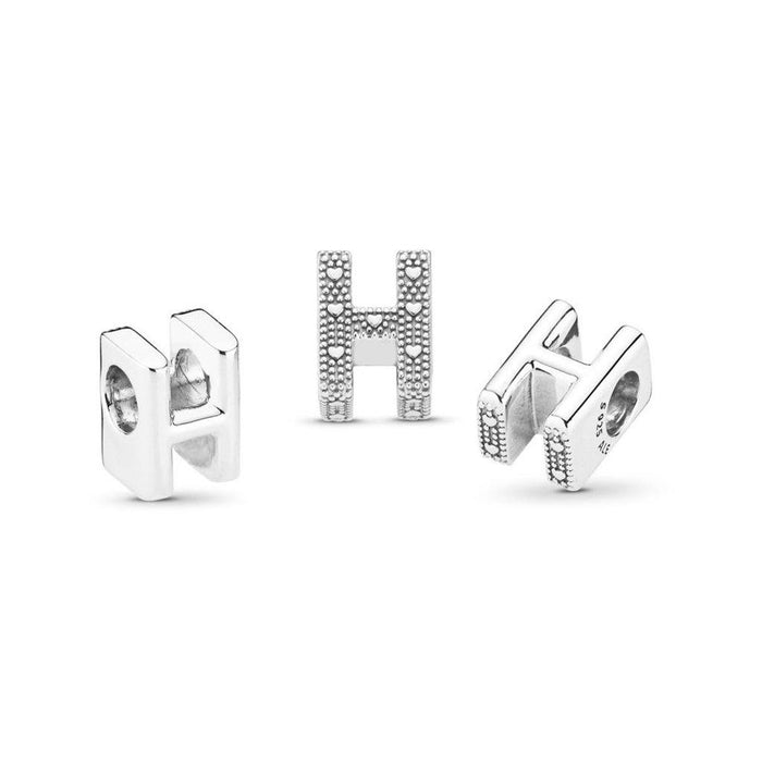 PANDORA : MOMENTS Letter Charm - 'H' - PANDORA : MOMENTS Letter Charm - 'H' - Annies Hallmark and Gretchens Hallmark, Sister Stores