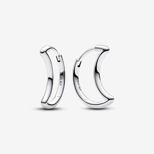 PANDORA : Moon Hoop Earrings - PANDORA : Moon Hoop Earrings