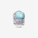 PANDORA : Multicolour Murano Glass & Curved Feather Charm -