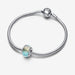 PANDORA : Multicolour Murano Glass & Curved Feather Charm -