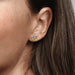 PANDORA : November Honey Eternity Circle Stud Earrings -
