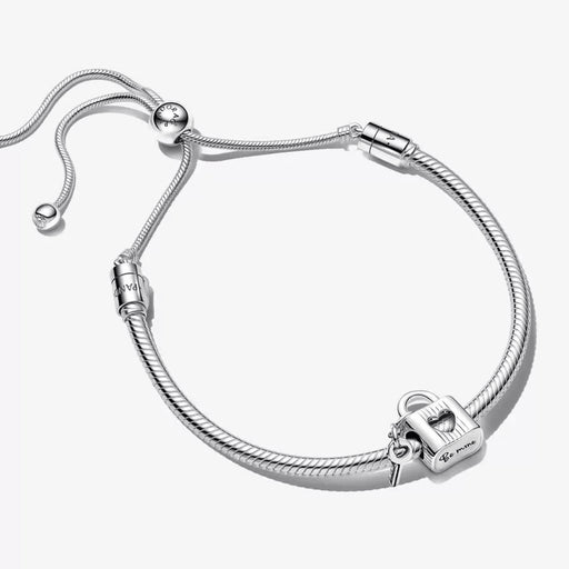 PANDORA : Open Heart Padlock & Key Bracelet Gift Set -