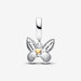 PANDORA : Pandora Club 2024 Butterfly Dangle Charm - Sterling silver and 14k Gold-plated unique metal blend - PANDORA : Pandora Club 2024 Butterfly Dangle Charm - Sterling silver and 14k Gold-plated unique metal blend