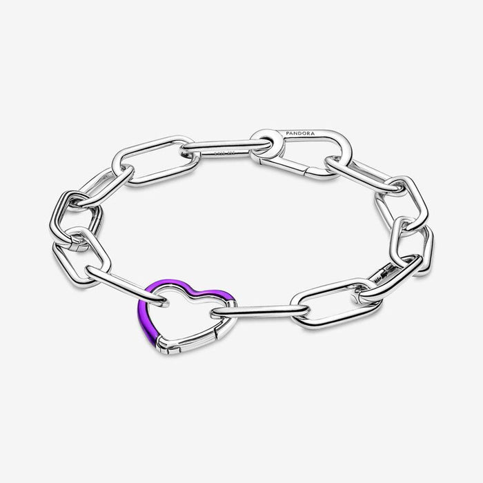 PANDORA : Pandora ME Bright Purple Styling Heart Connector -