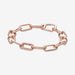 PANDORA : Link Chain Bracelet with 3 Connectors in Rose Gold - Pandora ME collection