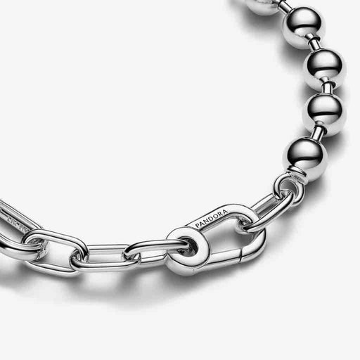 PANDORA : Pandora ME Metal Bead & Link Chain Bracelet in Sterling Silver - PANDORA : Pandora ME Metal Bead & Link Chain Bracelet in Sterling Silver