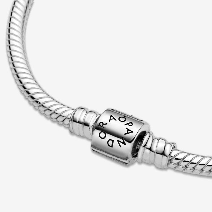 PANDORA : Pandora Moments Barrel Clasp Snake Chain Bracelet -