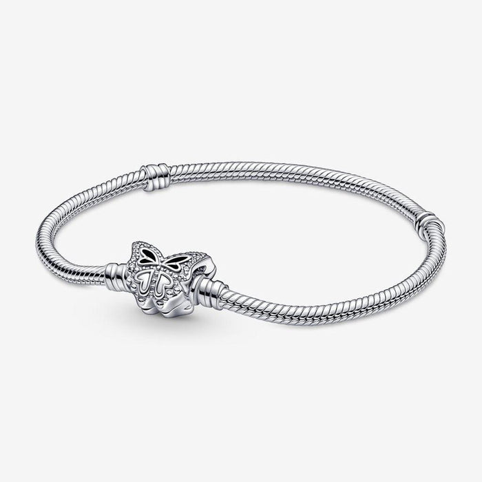 PANDORA : Pandora Moments Butterfly Clasp Snake Chain Bracelet -