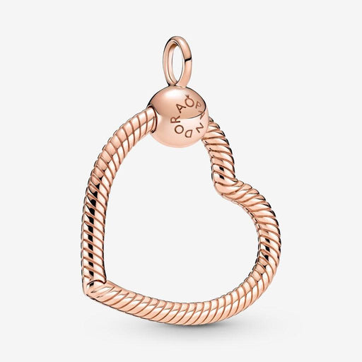 PANDORA : Pandora Moments Heart Charm Pendant in Rose Gold -