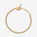 PANDORA : Pandora Moments Heart T-Bar Snake Chain Bracelet - Gold Plated -