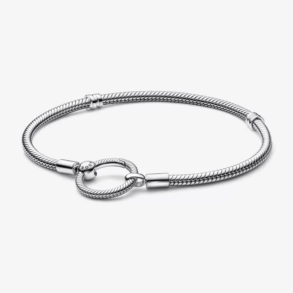 PANDORA : Pandora Moments T-Bar Snake Chain Bracelet in Sterling Silver -  Annies Hallmark and Gretchens Hallmark $75.00