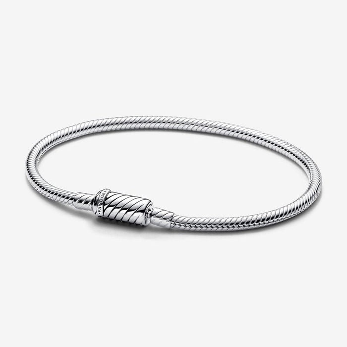 PANDORA : Pandora Moments Sliding Magnetic Clasp Snake Chain Bracelet - Sterling Silver - PANDORA : Pandora Moments Sliding Magnetic Clasp Snake Chain Bracelet - Sterling Silver