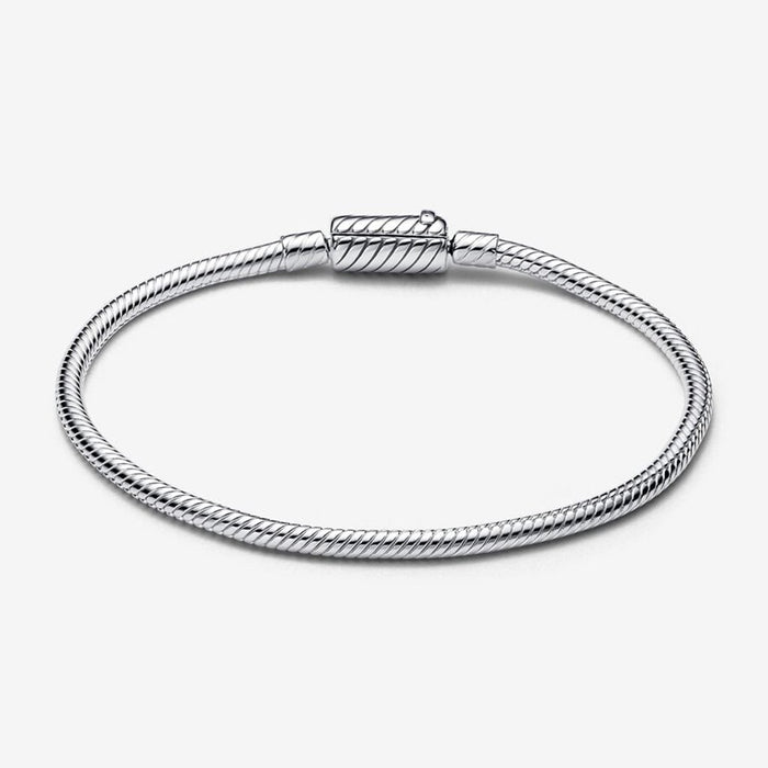 PANDORA : Pandora Moments Sliding Magnetic Clasp Snake Chain Bracelet - Sterling Silver - PANDORA : Pandora Moments Sliding Magnetic Clasp Snake Chain Bracelet - Sterling Silver