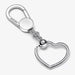 PANDORA : Pandora Moments Small Heart Bag Charm Holder in Sterling Silver -