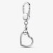 PANDORA : Pandora Moments Small Heart Bag Charm Holder in Sterling Silver -