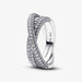 PANDORA : Pandora Timeless Pavé Crossover Dual Band Ring - PANDORA : Pandora Timeless Pavé Crossover Dual Band Ring