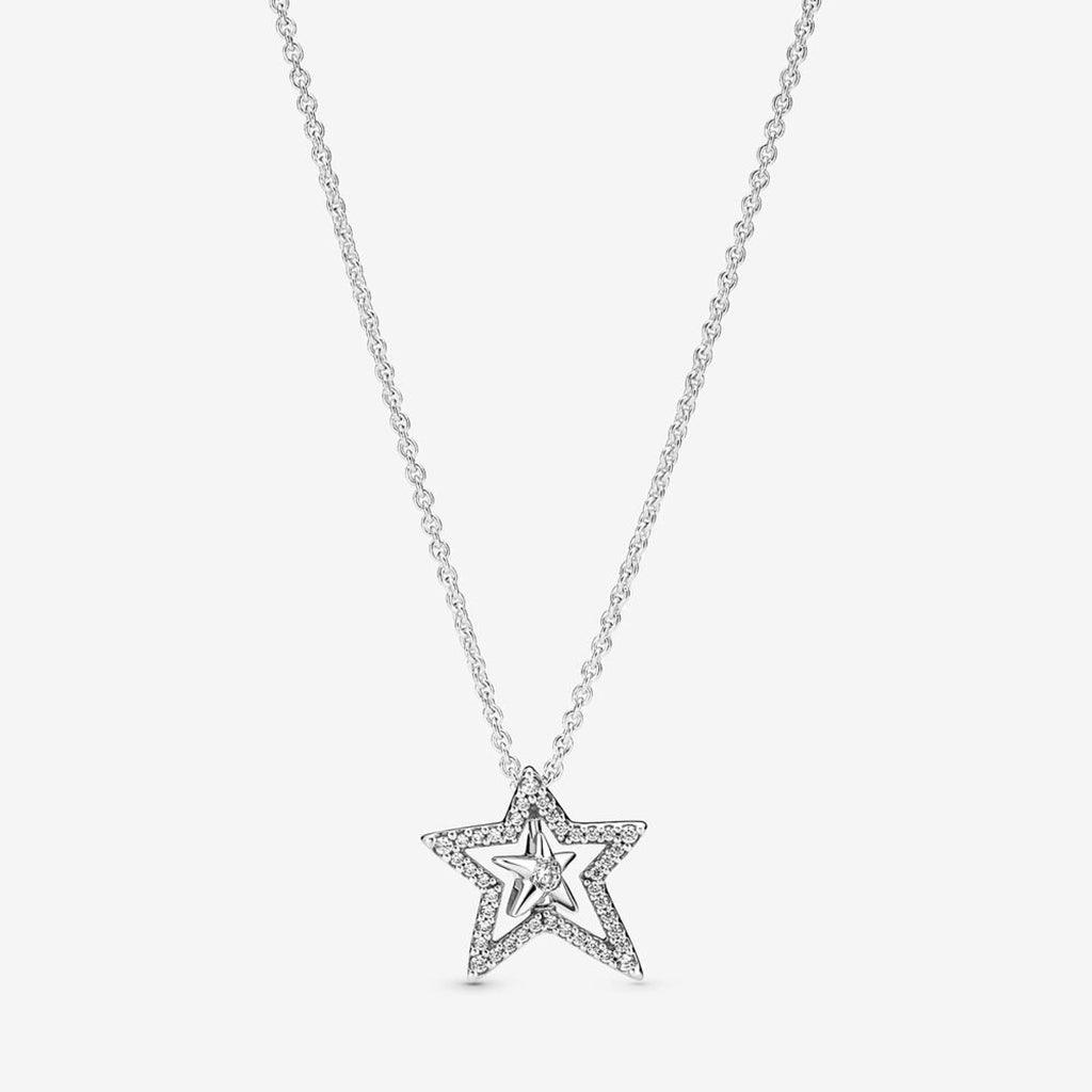 PANDORA Pavé Asymmetric Star Collier Necklace — Annies