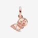 PANDORA : Pink Butterfly & Quote Double Dangle Charm -
