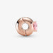 PANDORA : Pink Heart Solitaire Clip Charm -