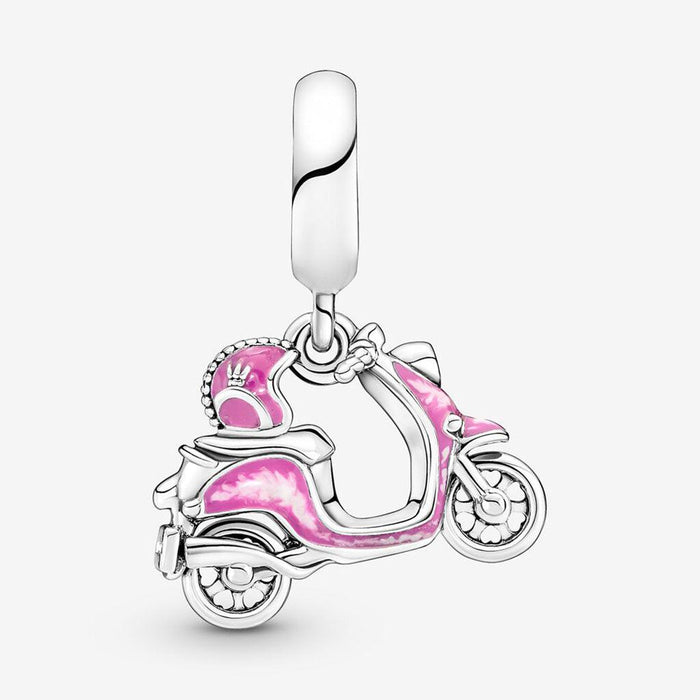 PANDORA : Pink Scooter Dangle Charm -