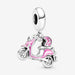 PANDORA : Pink Scooter Dangle Charm -