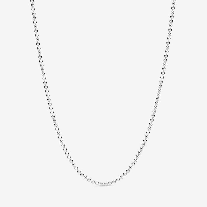 PANDORA : Polished Ball Chain Necklace (Size 23.6") -