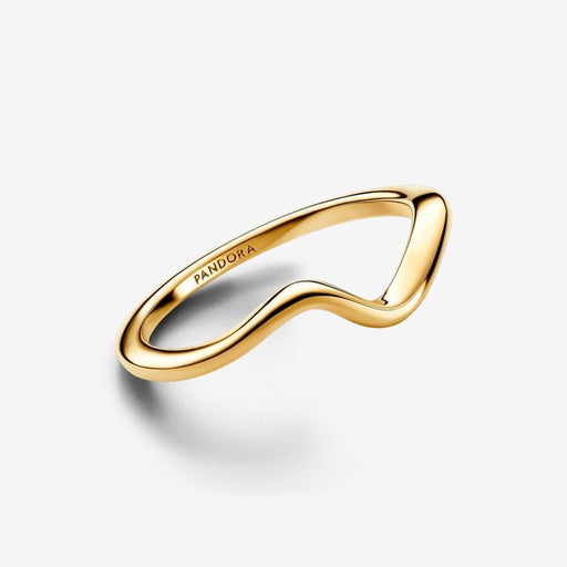 PANDORA : Polished Wave Ring - Gold - PANDORA : Polished Wave Ring - Gold