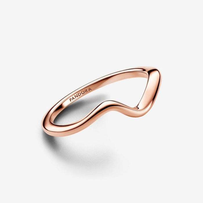 PANDORA : Polished Wave Ring - Gold - PANDORA : Polished Wave Ring - Gold