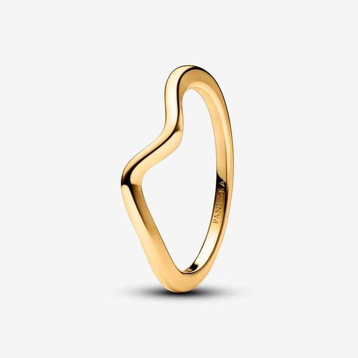 PANDORA : Polished Wave Ring - Gold - PANDORA : Polished Wave Ring - Gold