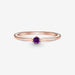 PANDORA : Purple Solitaire Ring -