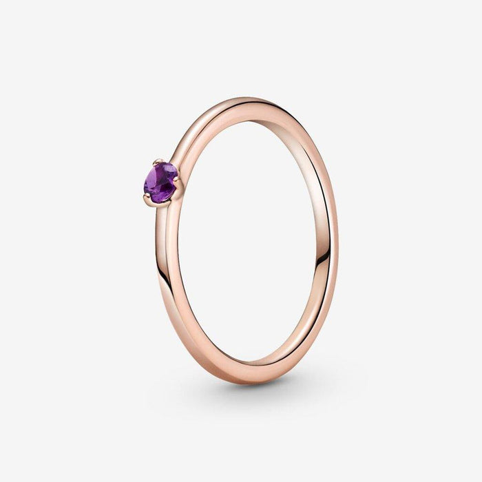 PANDORA : Purple Solitaire Ring -