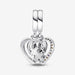 PANDORA : Puzzle Piece Hearts Splittable Friendship Dangle Charm -