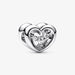 PANDORA : Radiant Heart & Floating Stone Charm -