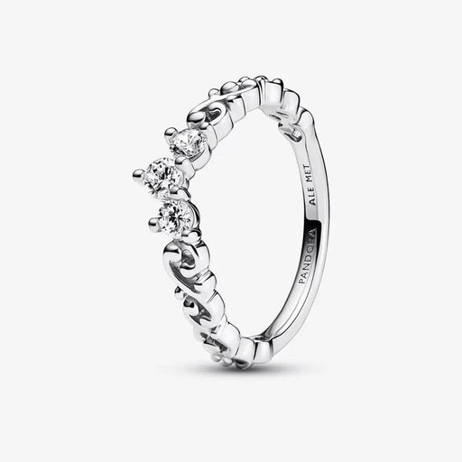 PANDORA : Regal Swirl Tiara Ring - Sterling Silver -
