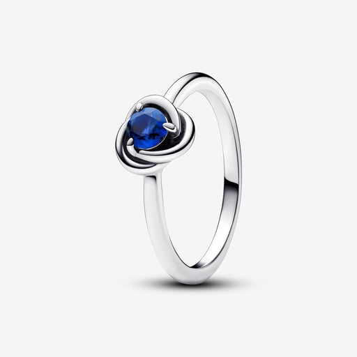 PANDORA : September Princess Blue Eternity Circle Ring - PANDORA : September Princess Blue Eternity Circle Ring