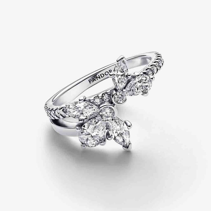 PANDORA : Sparkling Asymmetrical Herbarium Cluster Ring - PANDORA : Sparkling Asymmetrical Herbarium Cluster Ring