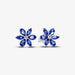 PANDORA : Sparkling Blue Herbarium Cluster Stud Earrings - PANDORA : Sparkling Blue Herbarium Cluster Stud Earrings