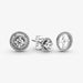 PANDORA : Sparkling Double Halo Stud Earrings -