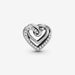 PANDORA : Sparkling Entwined Hearts Charm -