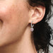 PANDORA : Sparkling Halo Heart Hoop Earrings -