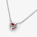 PANDORA : Sparkling Heart Halo Pendant Collier Necklace (17.7") -