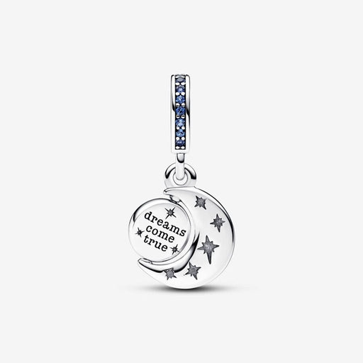 PANDORA : Sparkling Moon Spinning Dangle Charm - PANDORA : Sparkling Moon Spinning Dangle Charm