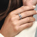 PANDORA : Sparkling Overlapping Band Ring - PANDORA : Sparkling Overlapping Band Ring