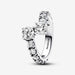 PANDORA : Sparkling Overlapping Band Ring - Sterling Silver - PANDORA : Sparkling Overlapping Band Ring - Sterling Silver