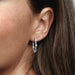 PANDORA : Sparkling Pavé Bars Hoop Earrings -